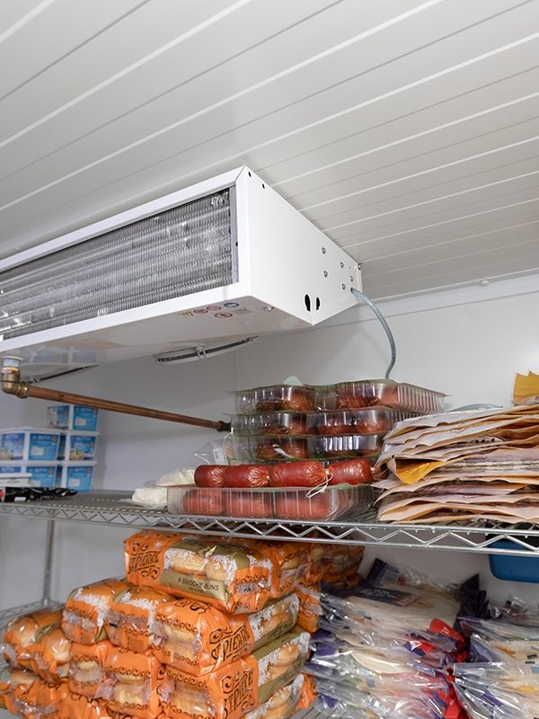 Commercial chiller inside
